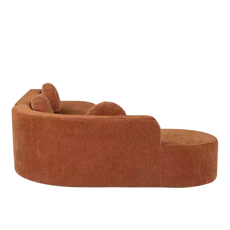 Christopher Knight Home Patrick 122 Canapé d'angle moderne très grand en chenille avec oreillers