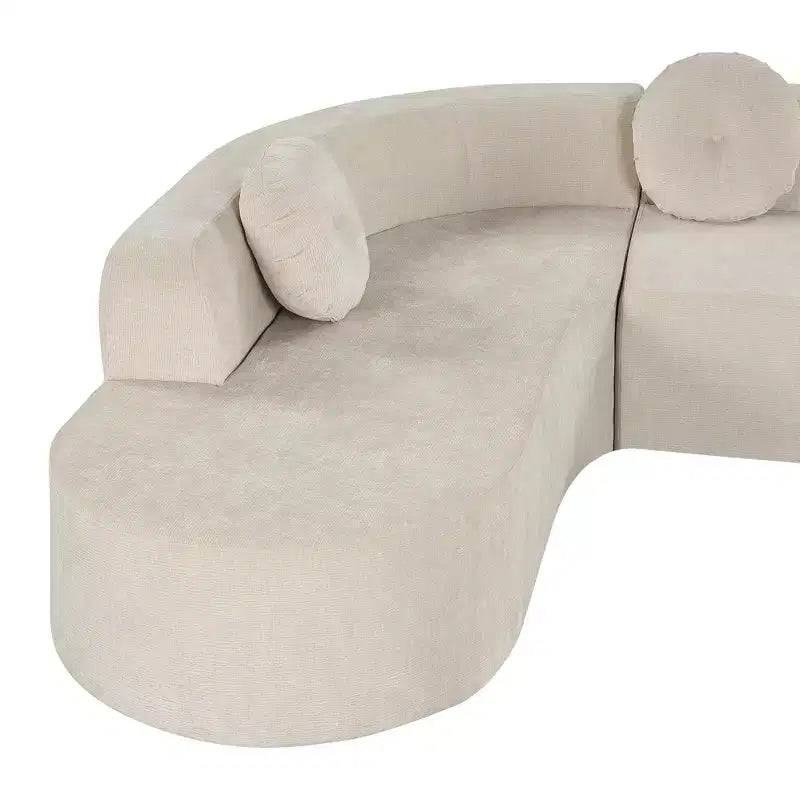 Christopher Knight Home Patrick 122 Canapé d'angle moderne très grand en chenille avec oreillers