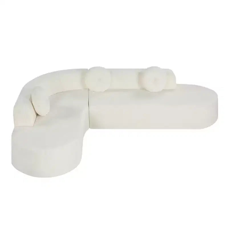 Christopher Knight Home Patrick 122 Canapé d'angle moderne très grand en chenille avec oreillers