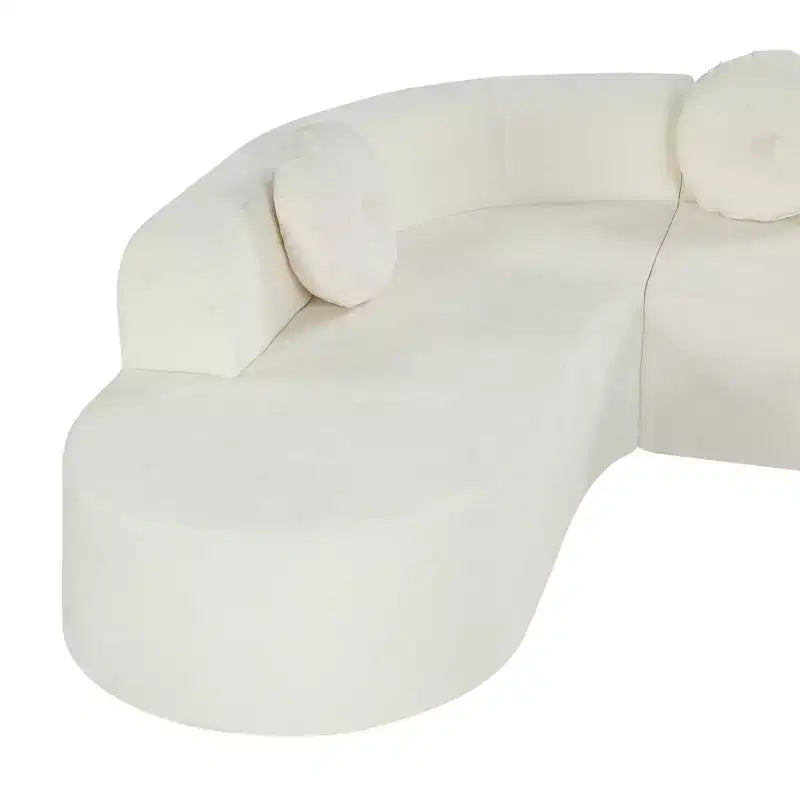 Christopher Knight Home Patrick 122 Canapé d'angle moderne très grand en chenille avec oreillers