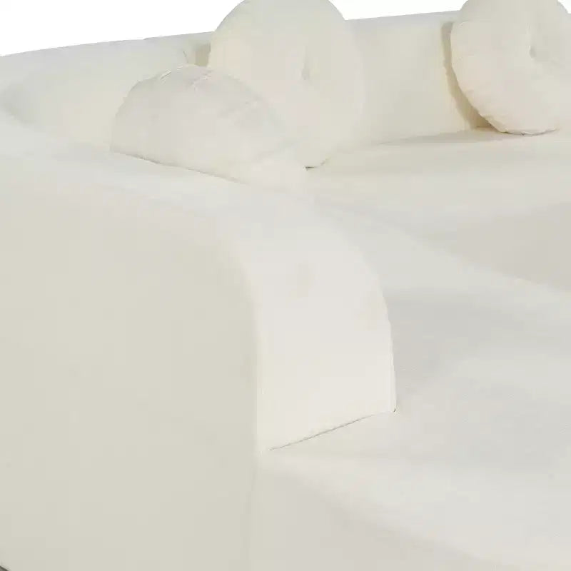 Christopher Knight Home Patrick 122 Canapé d'angle moderne très grand en chenille avec oreillers
