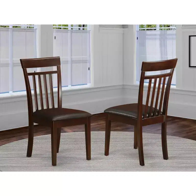 HomeStock Capri, Lot de 2 chaises de salle à manger modernes en similicuir