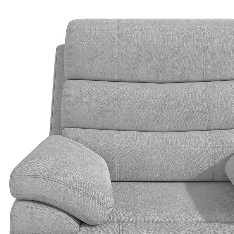 Fauteuil inclinable DHP McAllen, tissu texturé gris clair