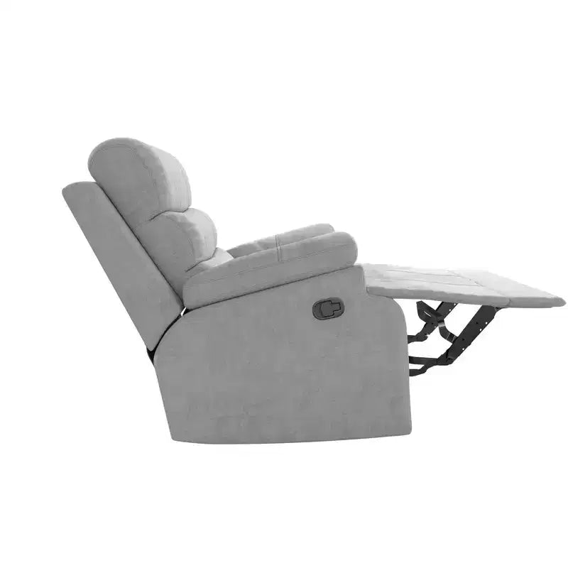 Fauteuil inclinable DHP McAllen, tissu texturé gris clair
