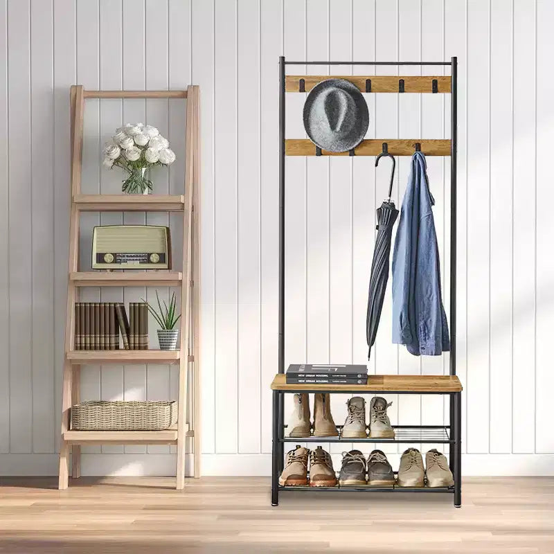 Porte-manteau meuble d'entrée avec banc de rangement à chaussures Banc d'entrée avec rangement à chaussures pour entrée