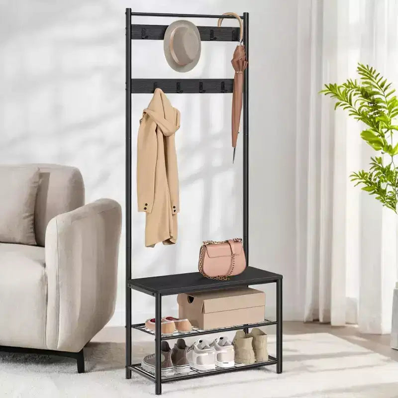 Coat Rack Hall Tree with Shoe Storage Bench Entryway Bench with Shoe Storage for Entryway