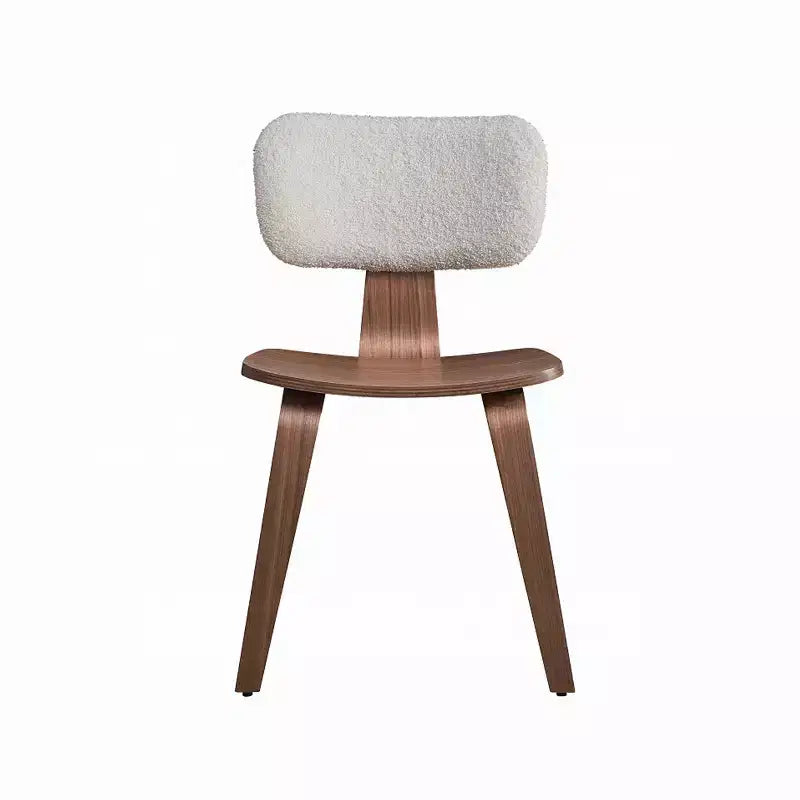 Lot de 2 chaises d'appoint en bois Simple Relax, coloris Noyer et Blanc