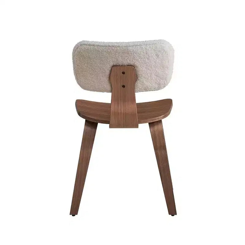 Lot de 2 chaises d'appoint en bois Simple Relax, coloris Noyer et Blanc