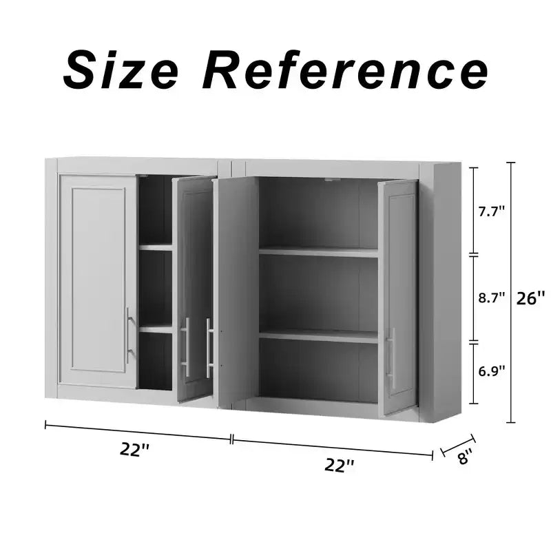 Meuble de buanderie en bois PexFix 26x44x8 avec étagères réglables, blanc