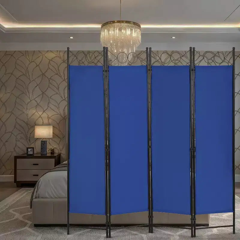 BestMassage Paravent 4 Panneaux Pliant 1,70 m Cloison de Séparation Autoportante