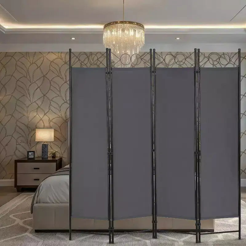 BestMassage Paravent 4 Panneaux Pliant 1,70 m Cloison de Séparation Autoportante