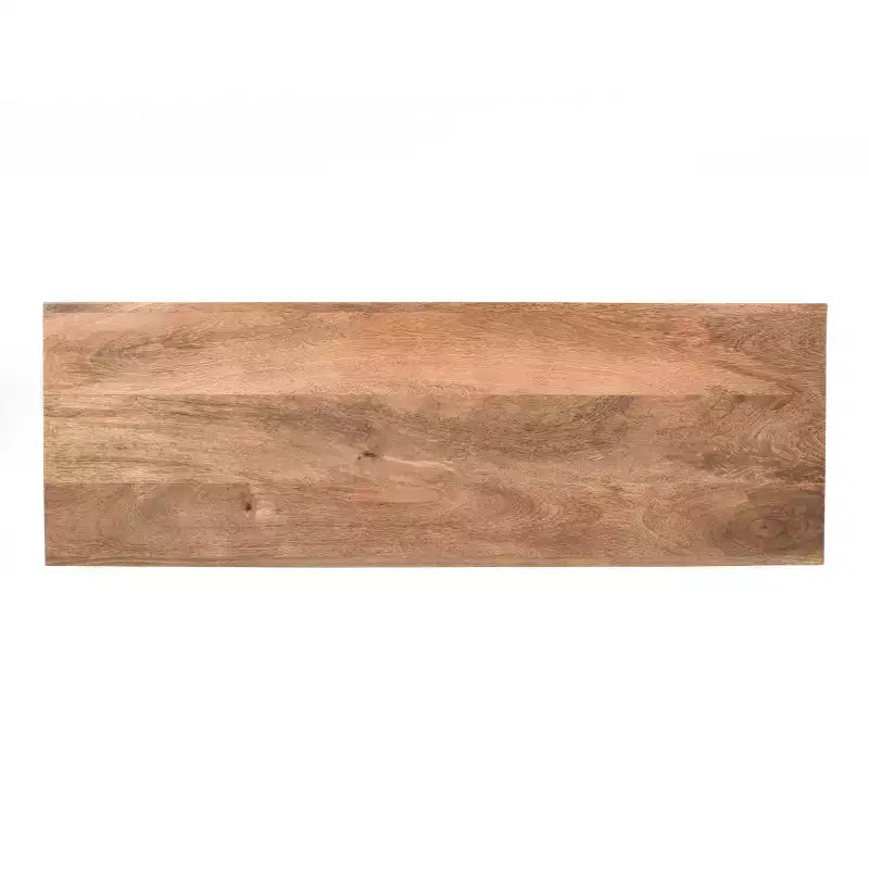 Console et Table d'appoint d'entrée Whisen de style ferme minimaliste en bois de manguier avec plateau épaissi