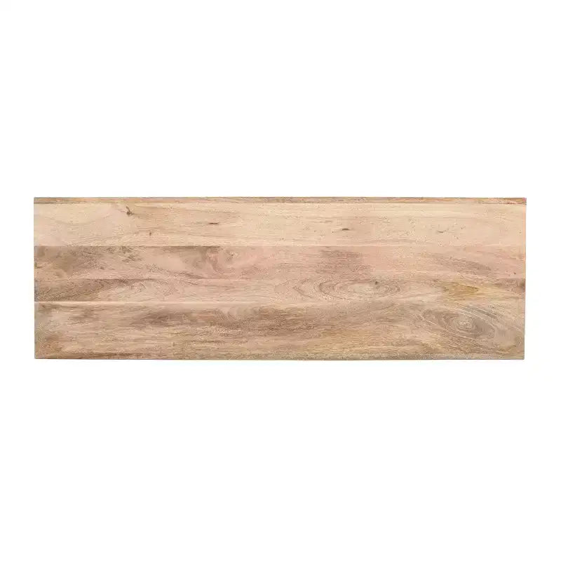 Console et Table d'appoint d'entrée Whisen de style ferme minimaliste en bois de manguier avec plateau épaissi