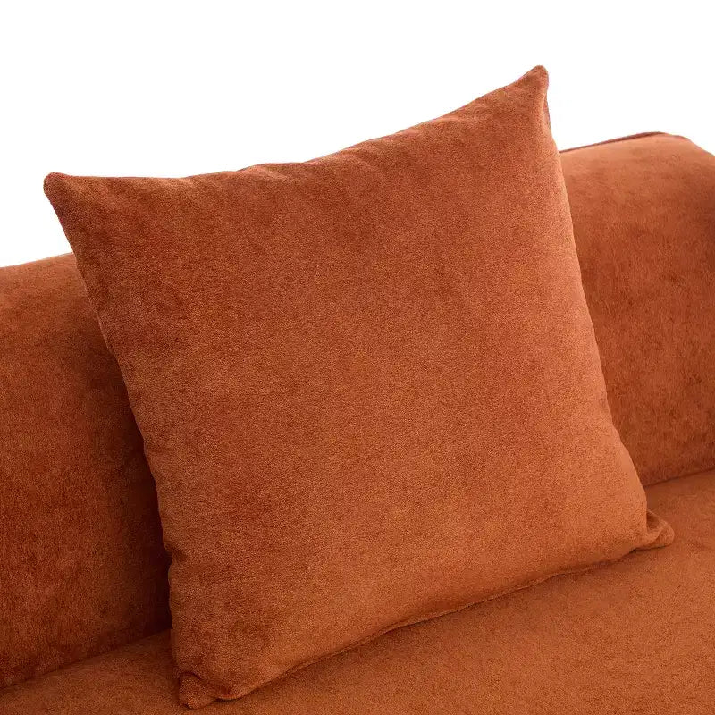 Christopher Knight Home Hailey Canapé d'angle incurvé moderne 5 places en tissu bouclé avec oreillers, 126 po