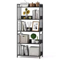 Costway 1/2 PCS 5 Tier Bookshelf 62 Tall Bookcase with Tiltable Shelves Display Storage Rack