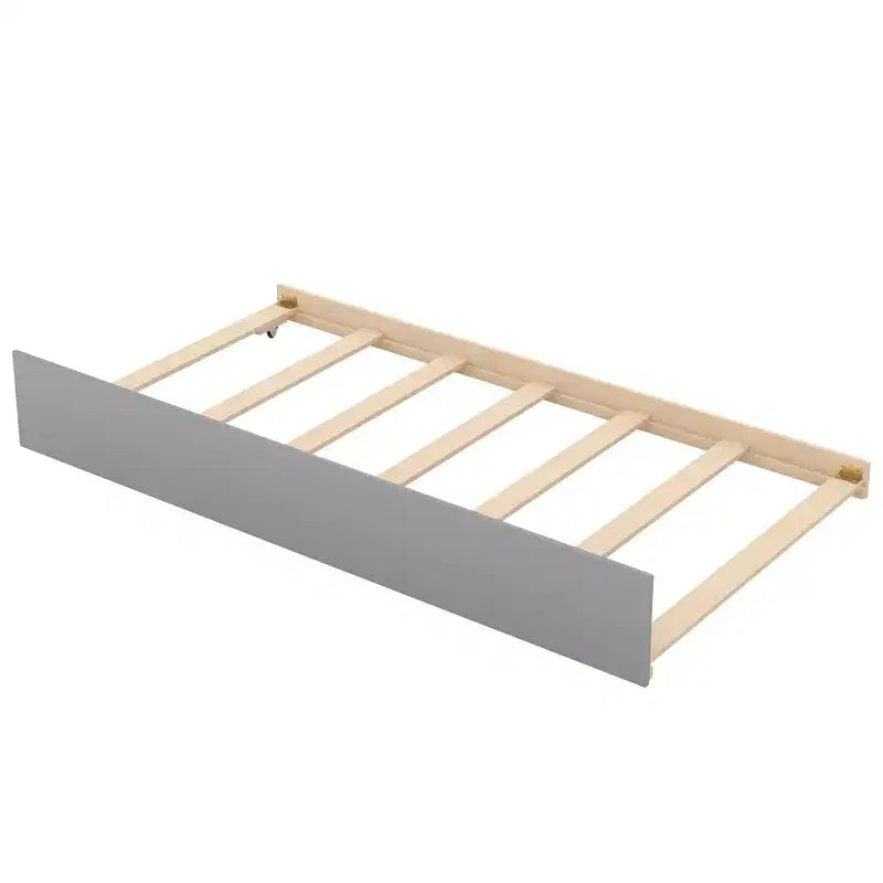 Lit superposé Whisen Wood avec lit gigogne et escalier de rangement