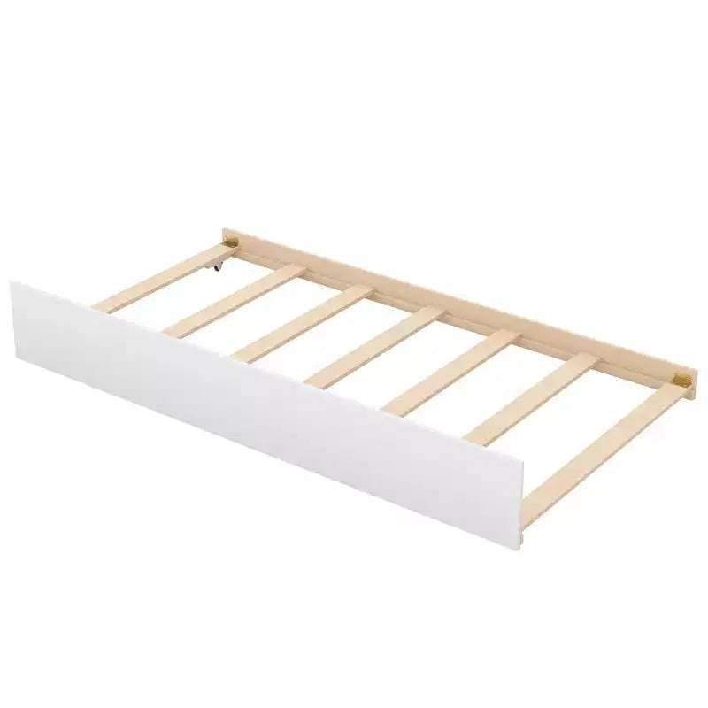 Lit superposé Whisen Wood avec lit gigogne et escalier de rangement