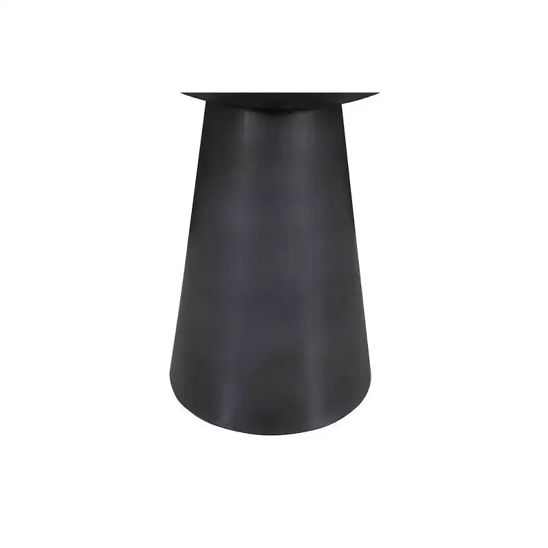 Jofran, Table d'appoint piédestal ronde en marbre et fer de luxe moderne, collection Circularity, 15