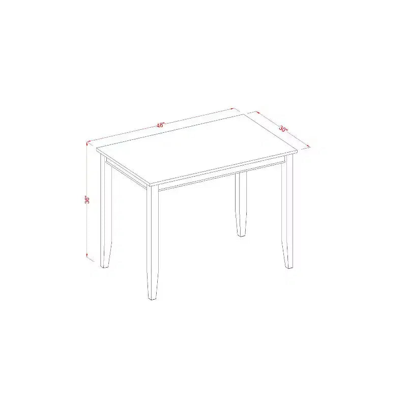 Table de salle à manger rectangulaire hauteur comptoir modèle Buckland