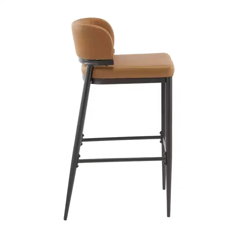 Christopher Knight Home Carolyn Tabourets de bar industriels en métal et similicuir (lot de 2)