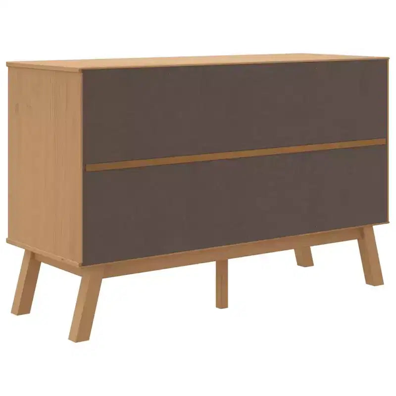 vidaXL Buffet OLDEN Marron 44,9x16,9x28,9 cm Bois de pin massif