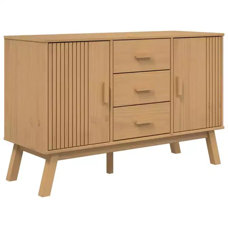 vidaXL Buffet OLDEN Marron 44,9x16,9x28,9 cm Bois de pin massif