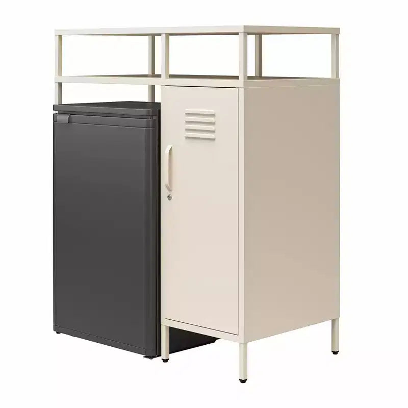 Mini-réfrigérateur de rangement de style casier métallique Novogratz Cache