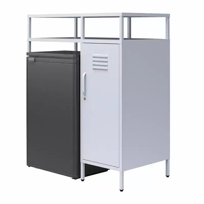 Mini-réfrigérateur de rangement de style casier métallique Novogratz Cache