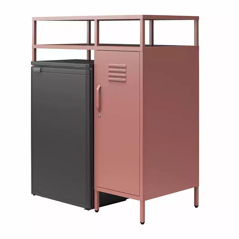 Mini-réfrigérateur de rangement de style casier métallique Novogratz Cache