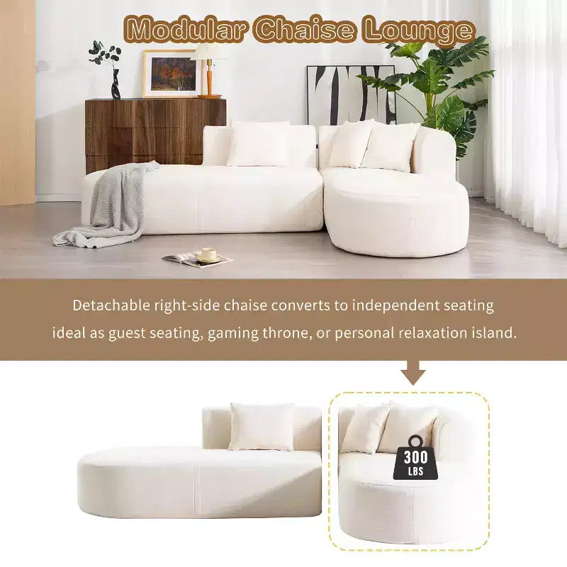 Canapé d'angle moderne Christopher Knight Home Imre rembourré 4 places avec oreillers