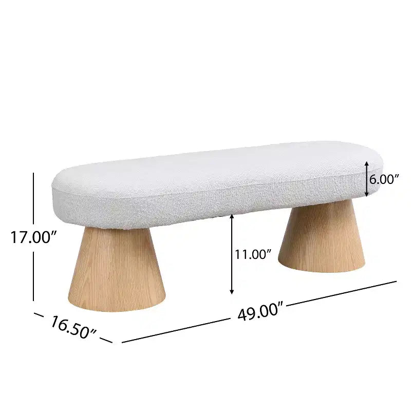 Banc de salle à manger multifonctionnel rembourré Ofra moderne Christopher Knight Home