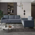 Mjkone Canapé d'angle pour salon, ensemble de canapés 3 places et causeuse
