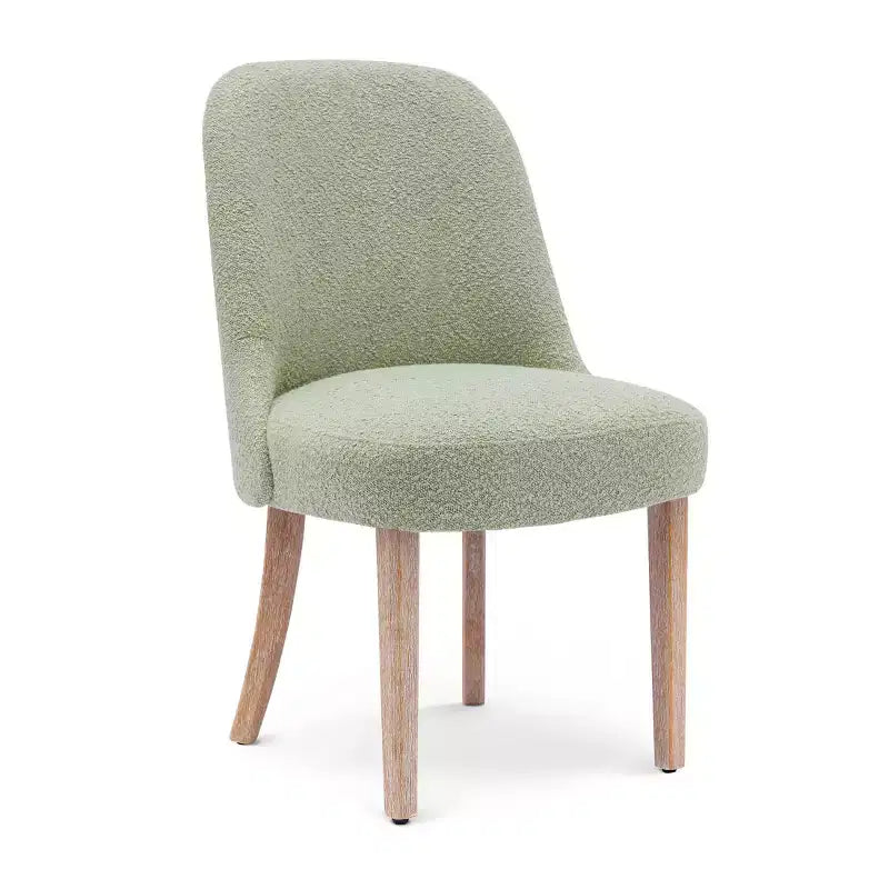 Chaise de salle à manger Genevieve en tissu bouclette de style Mid-Century Modern WestinTrends (lot de 6)