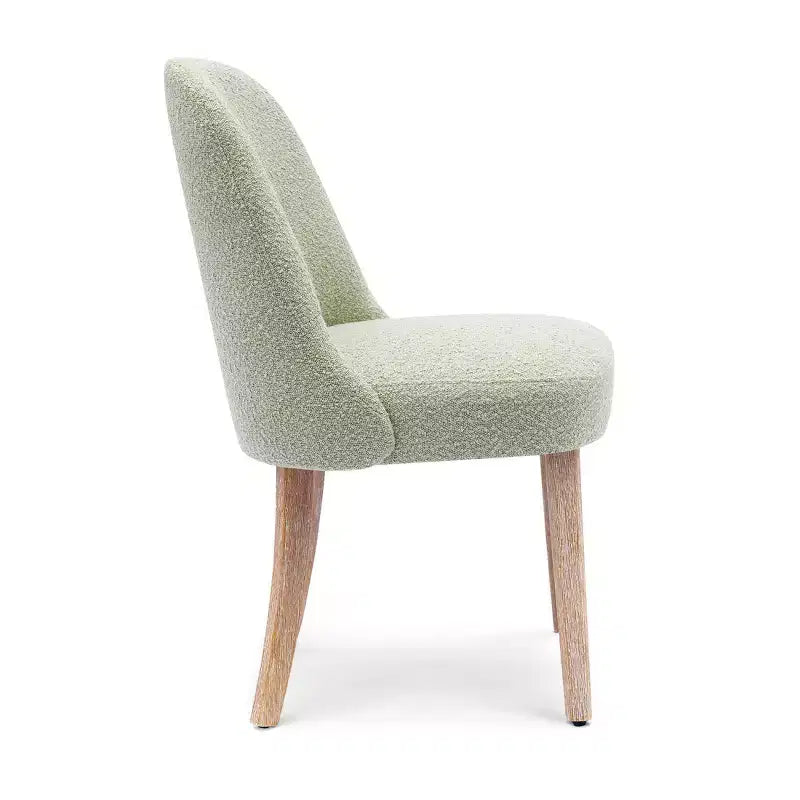 Chaise de salle à manger Genevieve en tissu bouclette de style Mid-Century Modern WestinTrends (lot de 6)