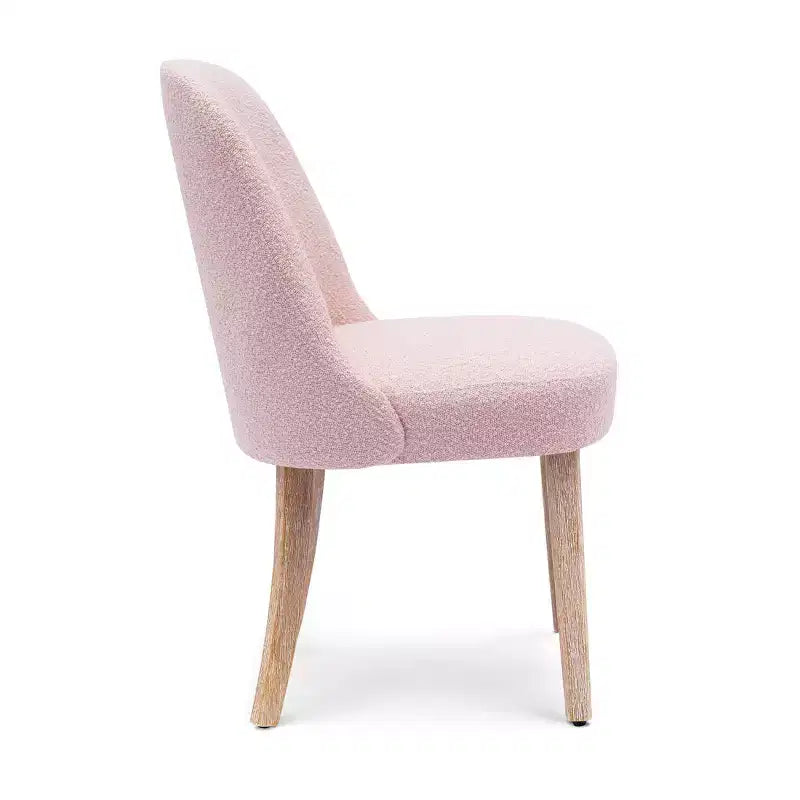 Chaise de salle à manger Genevieve en tissu bouclette de style Mid-Century Modern WestinTrends (lot de 6)