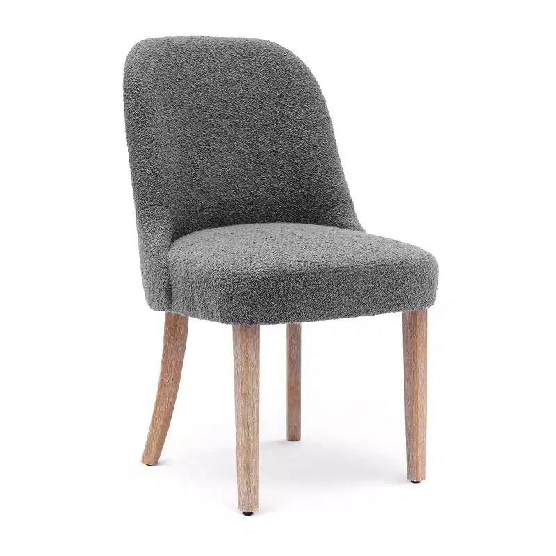 Chaise de salle à manger Genevieve en tissu bouclette de style Mid-Century Modern WestinTrends (lot de 6)