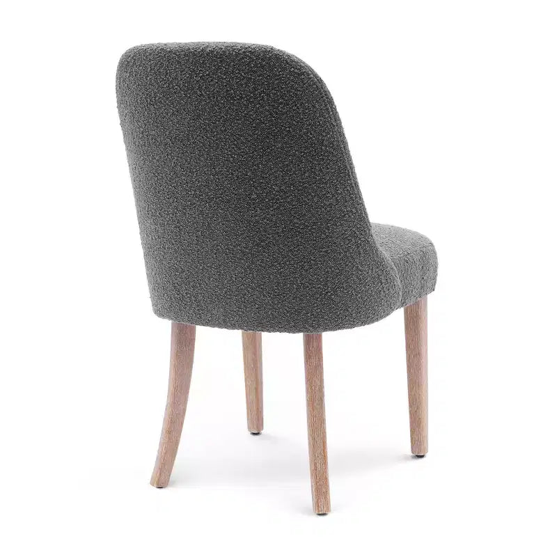 Chaise de salle à manger Genevieve en tissu bouclette de style Mid-Century Modern WestinTrends (lot de 6)