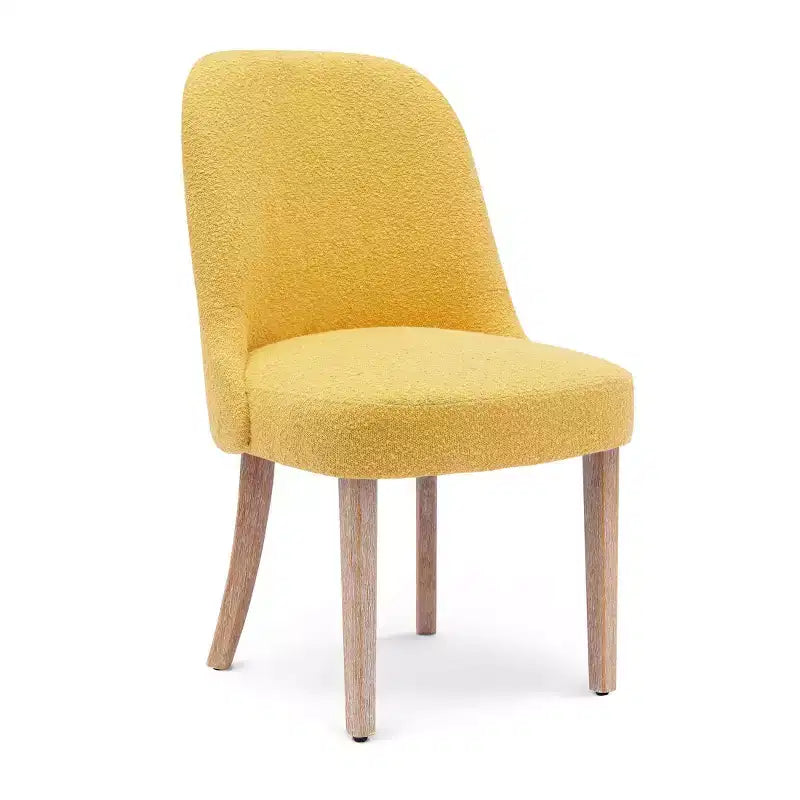 Chaise de salle à manger Genevieve en tissu bouclette de style Mid-Century Modern WestinTrends (lot de 6)