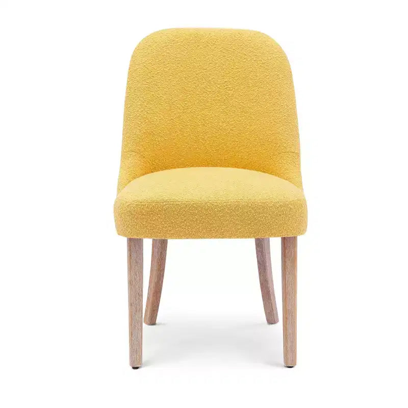 Chaise de salle à manger Genevieve en tissu bouclette de style Mid-Century Modern WestinTrends (lot de 6)