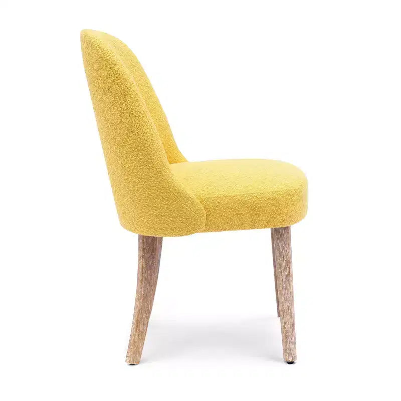Chaise de salle à manger Genevieve en tissu bouclette de style Mid-Century Modern WestinTrends (lot de 6)
