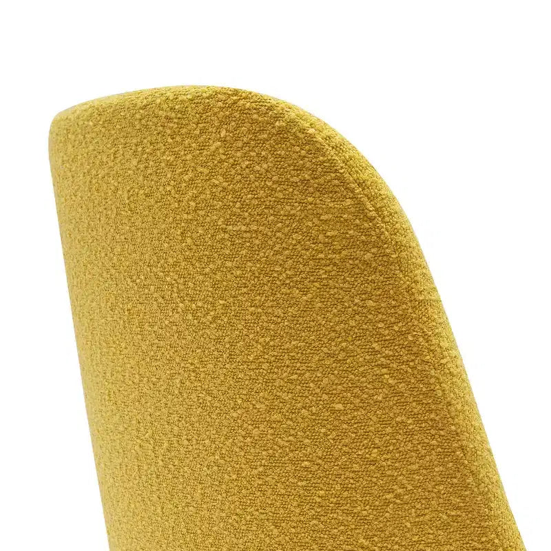 Chaise de salle à manger Genevieve en tissu bouclette de style Mid-Century Modern WestinTrends (lot de 6)