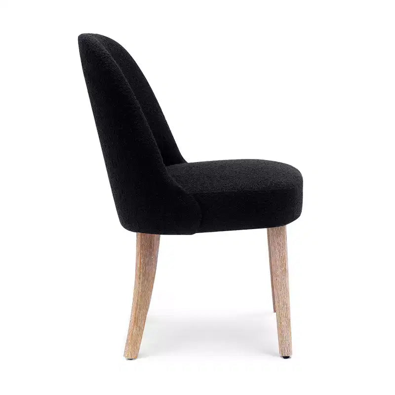 Chaise de salle à manger Genevieve en tissu bouclette de style Mid-Century Modern WestinTrends (lot de 6)