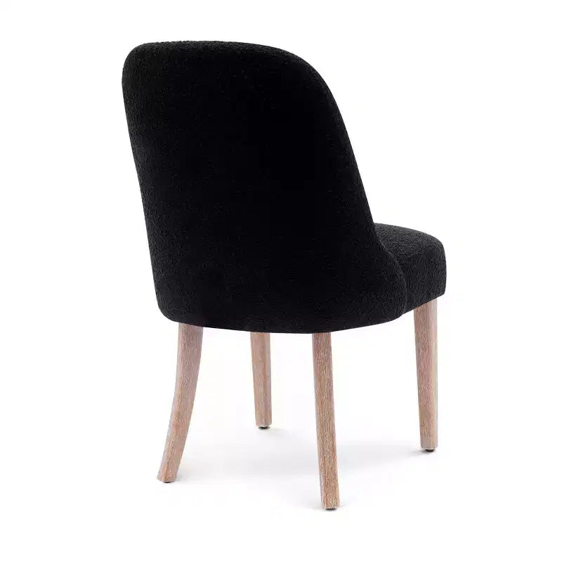 Chaise de salle à manger Genevieve en tissu bouclette de style Mid-Century Modern WestinTrends (lot de 6)