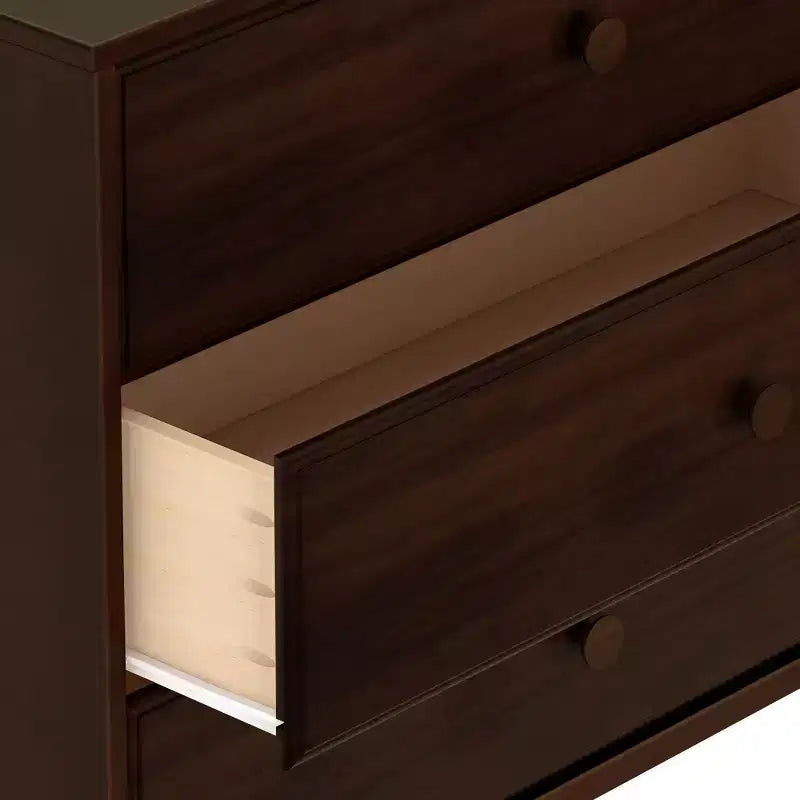 Plank+Beam Commode classique à 3 tiroirs en bois massif, petite commode de chambre, commode à tiroirs
