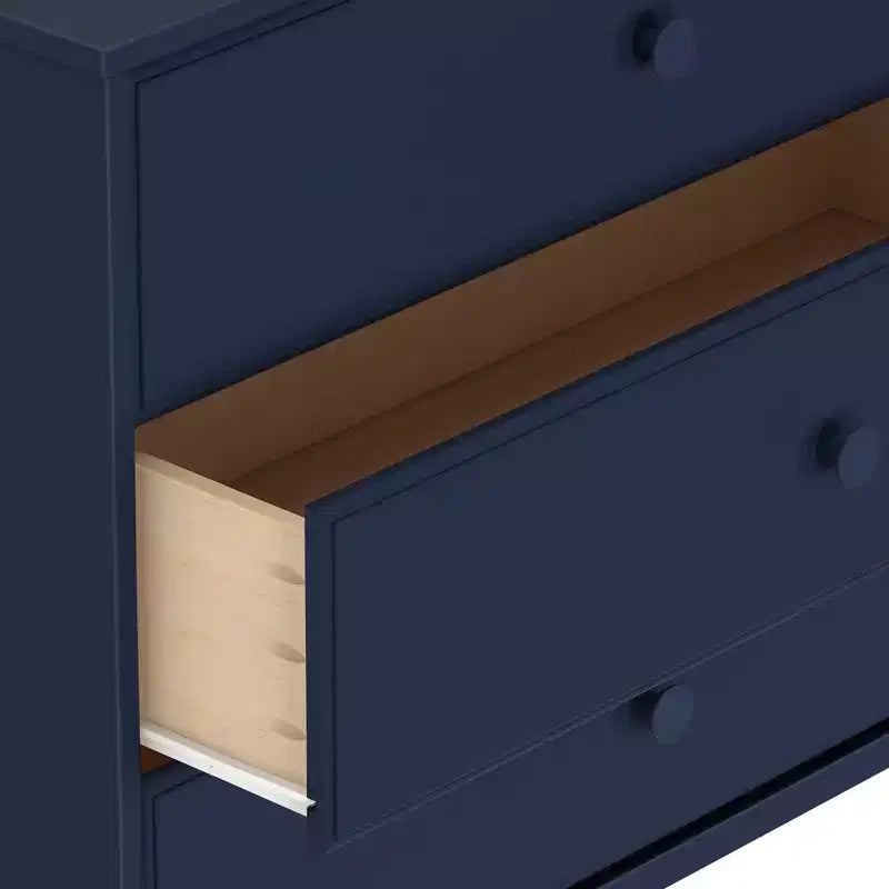 Plank+Beam Commode classique à 3 tiroirs en bois massif, petite commode de chambre, commode à tiroirs