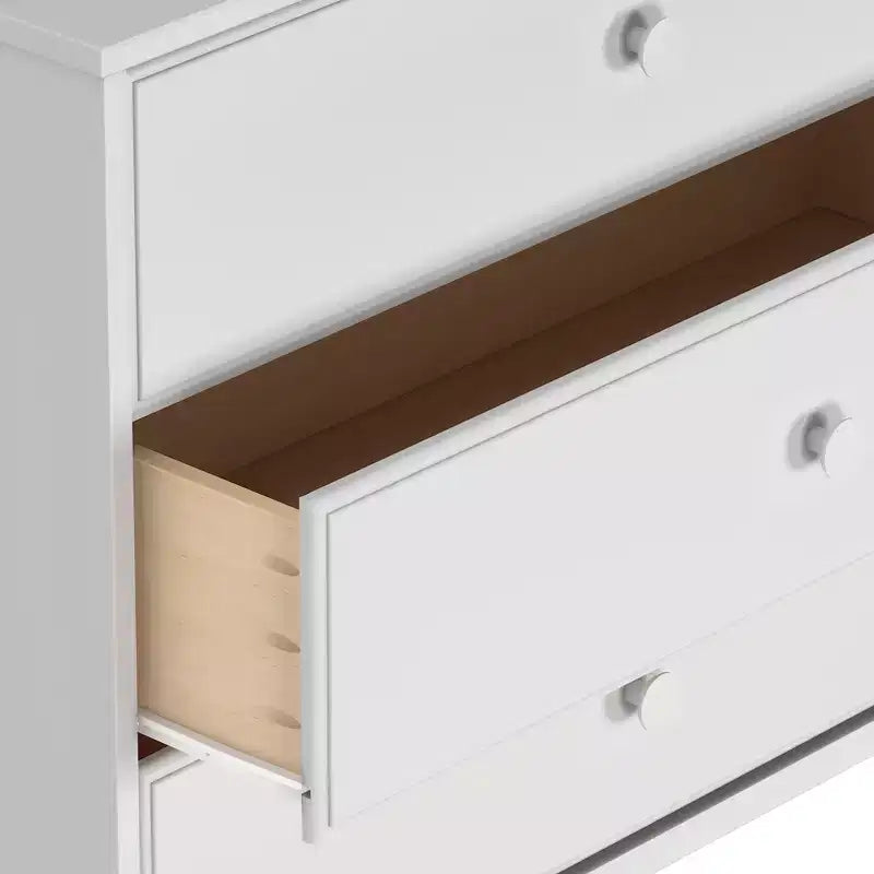 Plank+Beam Commode classique à 3 tiroirs en bois massif, petite commode de chambre, commode à tiroirs