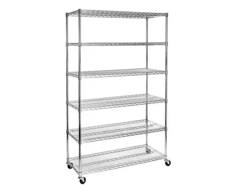 Étagère métallique UltraDurable Seville Classics à 6 niveaux certifiée NSF, 48 po L x 18 po P x 75 po H