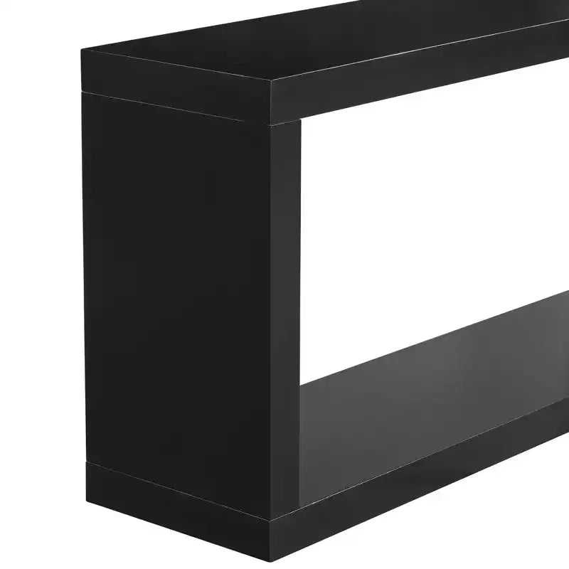 Console d'entrée minimaliste moderne, table d'appoint étroite en MDF et bois de pin avec étagère ouverte pour salon - ModernLuxe