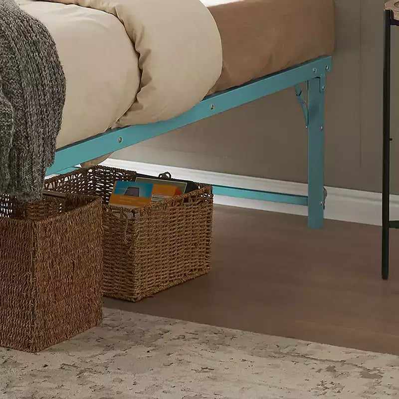 Cadre de lit gigogne escamotable en métal taille double avec roulettes de Kings Brand Furniture – Solution compacte robuste et élégante