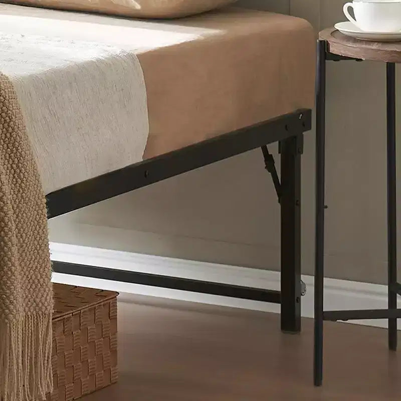 Cadre de lit gigogne escamotable en métal taille double avec roulettes de Kings Brand Furniture – Solution compacte robuste et élégante